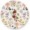 50Pcs Floral Round Paper Placemat Wildflower Disposable Place Mat Retro Floral Decorative Paper Table Mat for Spring Wedding Bridal Shower Party Table Setting, 13 x 13 Inch